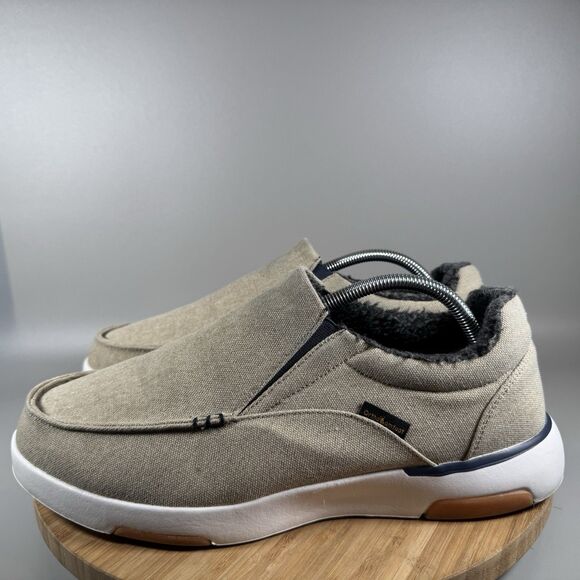 S Ortho Comfoot‎ Tan Canvas Orthotic Slip on Comfort Shoes Mens EU 44.5 US 10.5 - Picture 3 of 8